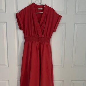 Grace Karin Red Midi Dress